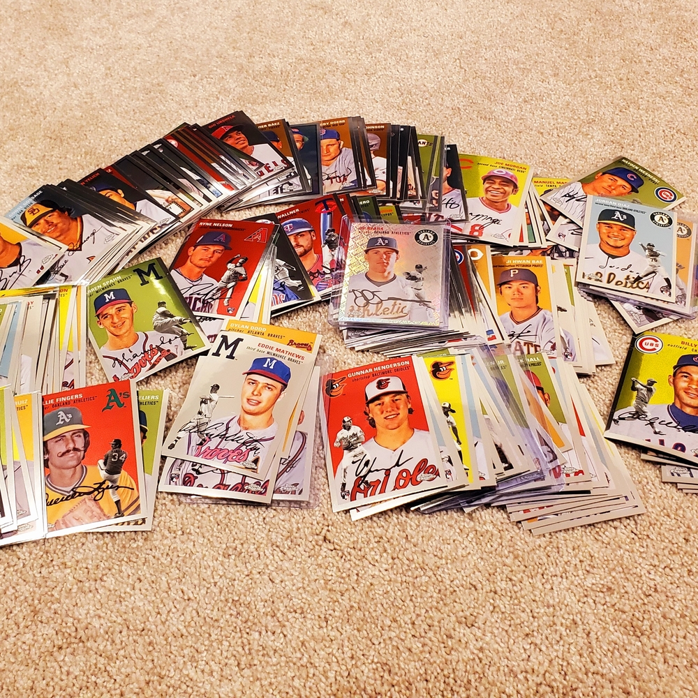 Assorted Topps Chrome Baseball Card Lot